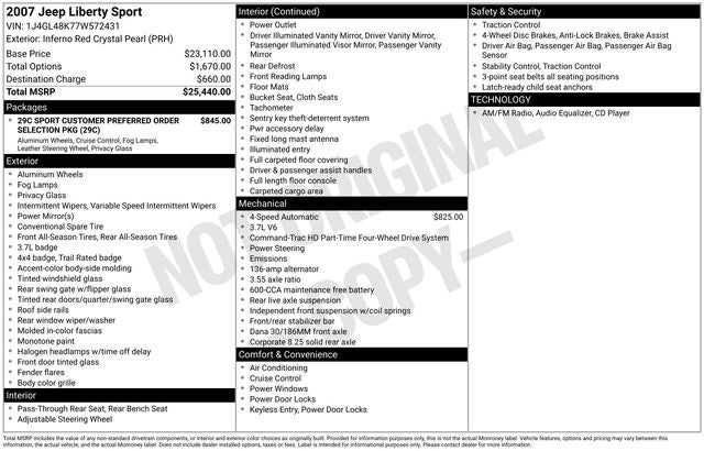2007 Jeep Liberty Sport