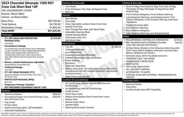 2023 Chevrolet Silverado 1500 RST