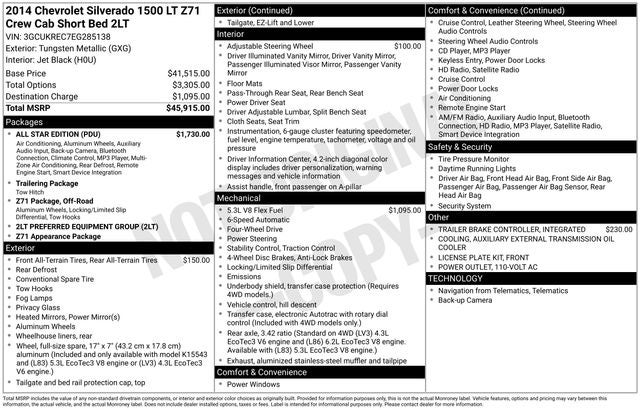 2014 Chevrolet Silverado 1500 LT LT2