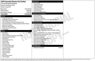 2009 Hyundai Elantra GLS