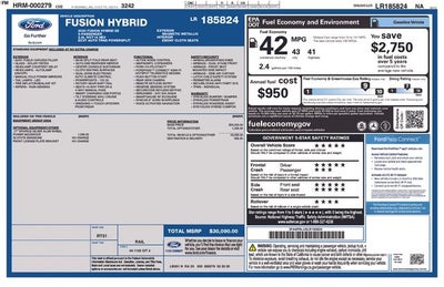 2020 Ford Fusion Hybrid SE