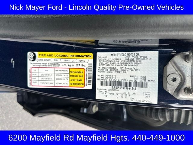 2017 Lincoln MKZ Select