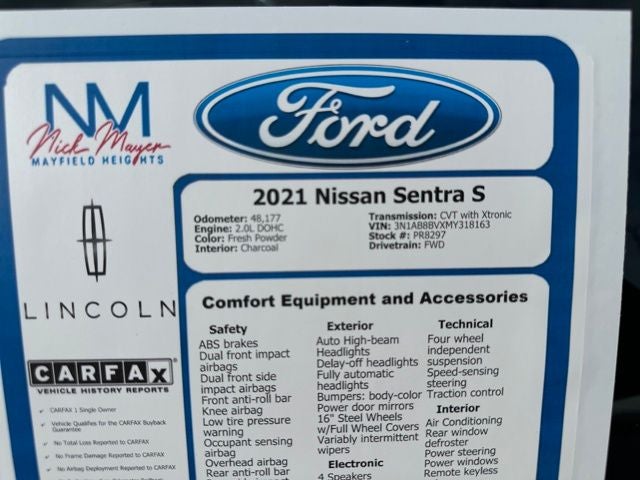 2021 Nissan Sentra S