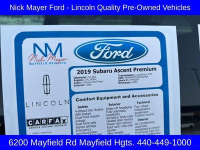 2019 Subaru Ascent Premium