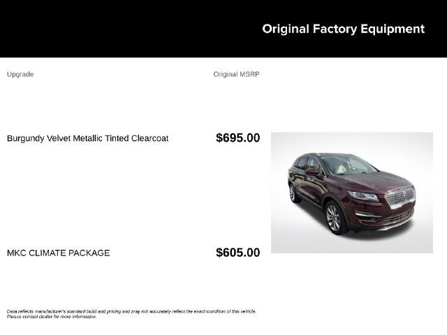 2019 Lincoln MKC Select