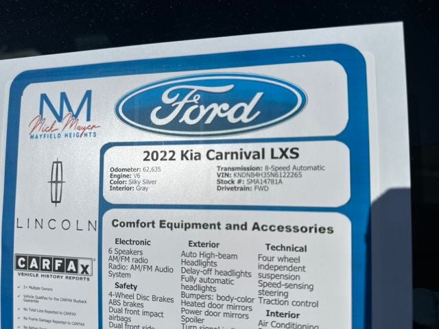 2022 Kia Carnival LXS