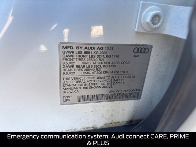 2022 Audi Q7 55 Prestige quattro