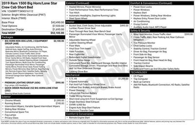 2019 RAM 1500 Big Horn/Lone Star