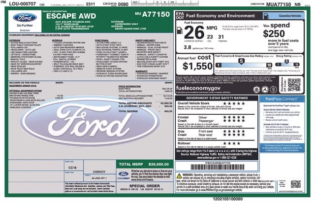 2021 Ford Escape Titanium