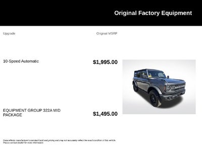 2023 Ford Bronco Black Diamond