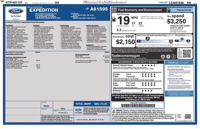2020 Ford Expedition Platinum