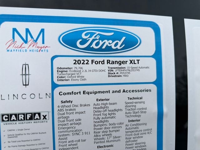 2022 Ford Ranger XLT