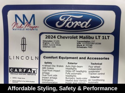 2024 Chevrolet Malibu LT 1LT