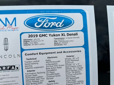 2019 GMC Yukon XL Denali