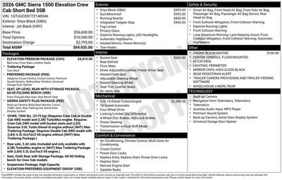 2026 GMC Sierra 1500 Elevation