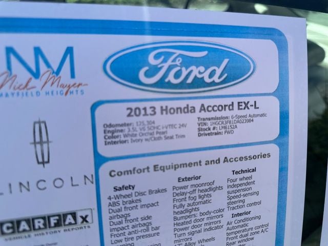 2013 Honda Accord EX-L