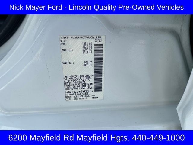 2023 Nissan Altima 2.5 SV