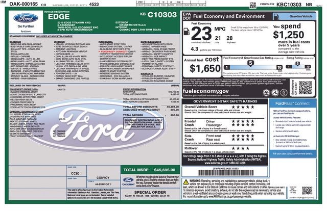 2019 Ford Edge Titanium