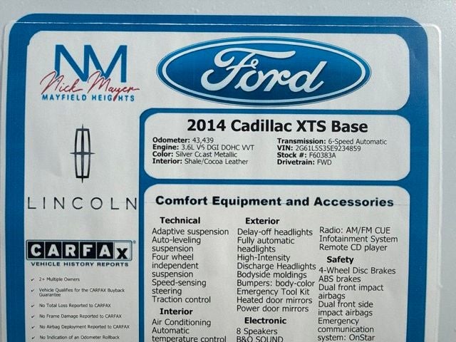 2014 Cadillac XTS Base