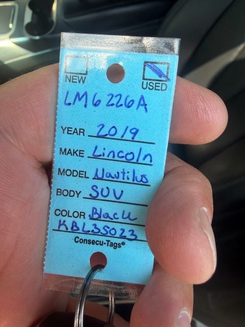 2019 Lincoln Nautilus Standard