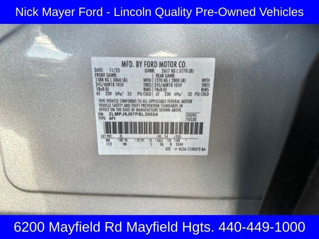 2023 Lincoln Nautilus Standard