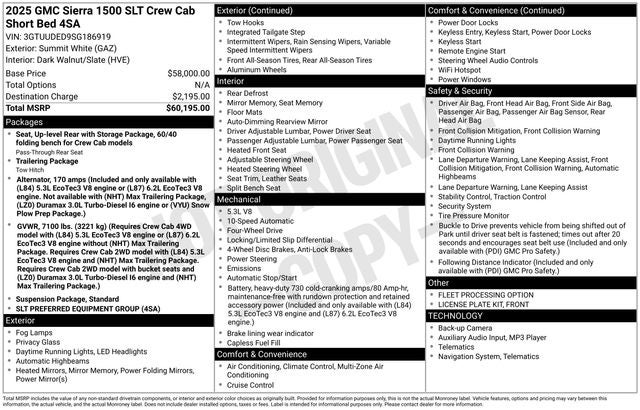 2025 GMC Sierra 1500 SLT