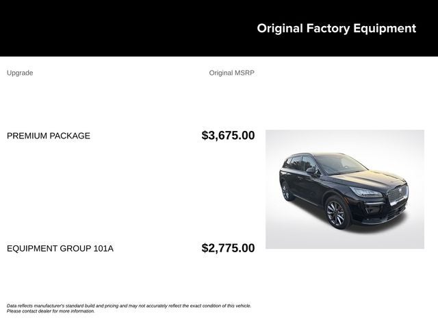 2022 Lincoln Corsair Standard