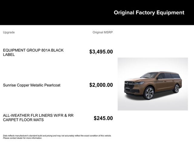 2025 Lincoln Navigator L Black Label
