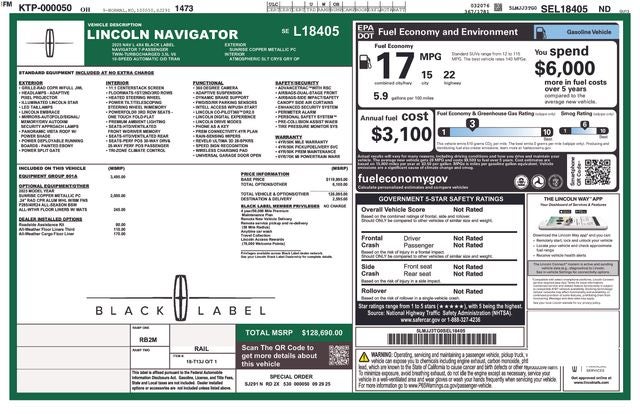 2025 Lincoln Navigator L Black Label