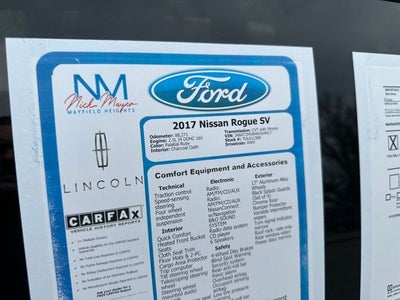 2017 Nissan Rogue SV