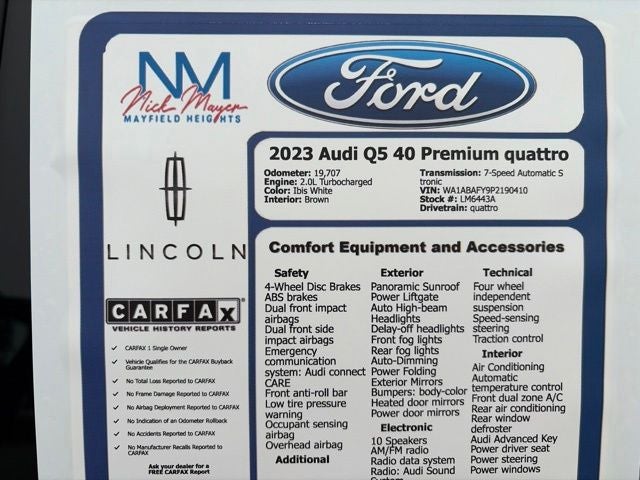 2023 Audi Q5 40 Premium quattro