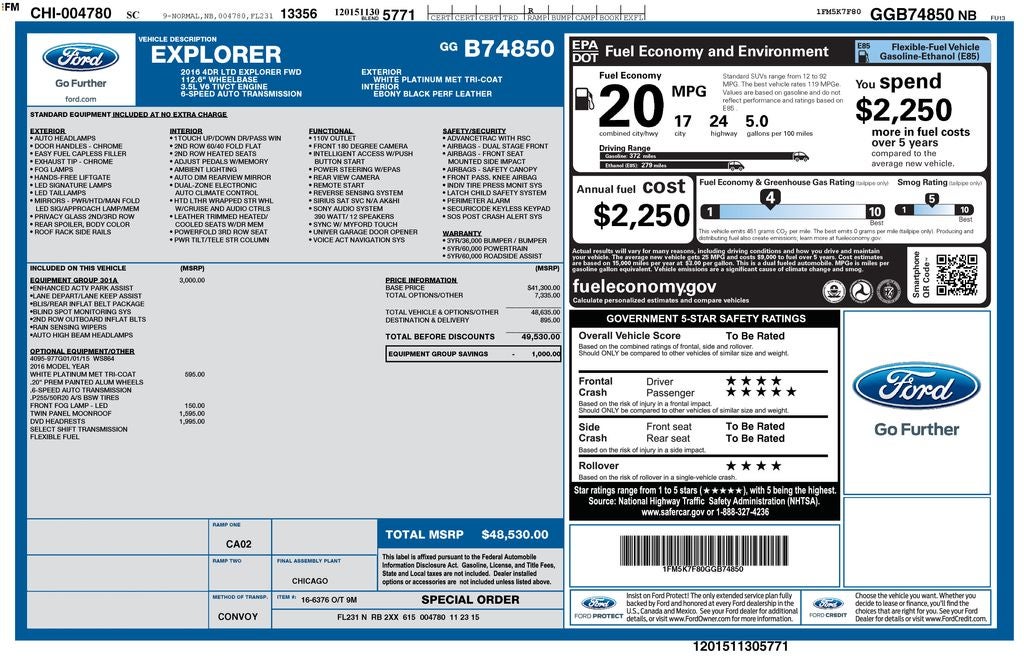 2016 Ford Explorer Limited