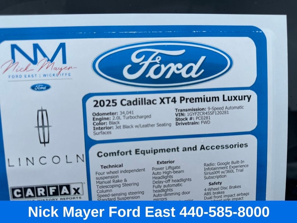 2025 Cadillac XT4 Premium Luxury