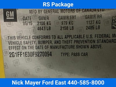 2015 Chevrolet Camaro 2LT 2LT