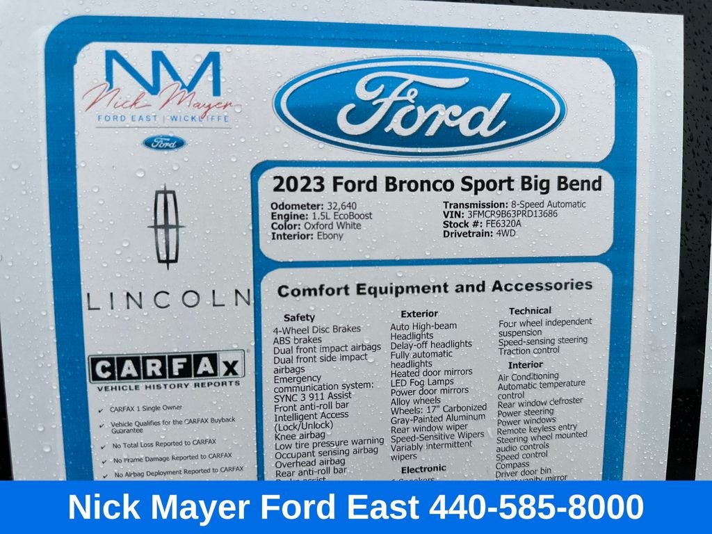 2023 Ford Bronco Sport Big Bend