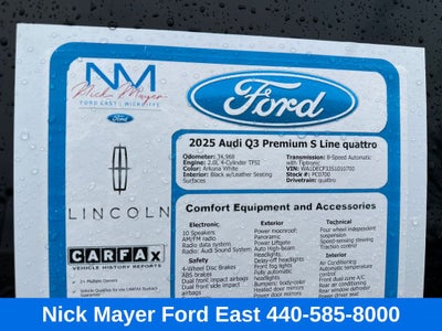 2025 Audi Q3 Premium S Line quattro