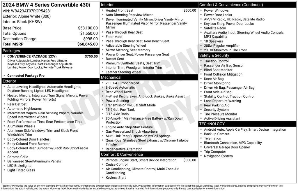 2024 BMW 4 Series 430i