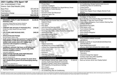 2021 Cadillac XT6 Sport