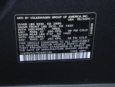2024 Volkswagen Atlas 2.0T SEL Premium R-Line