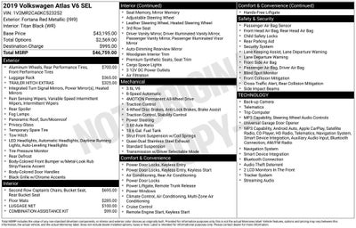2019 Volkswagen Atlas SEL 4Motion