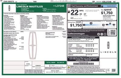 2019 Lincoln Nautilus Reserve