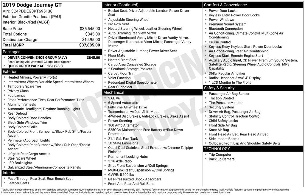 2019 Dodge Journey GT