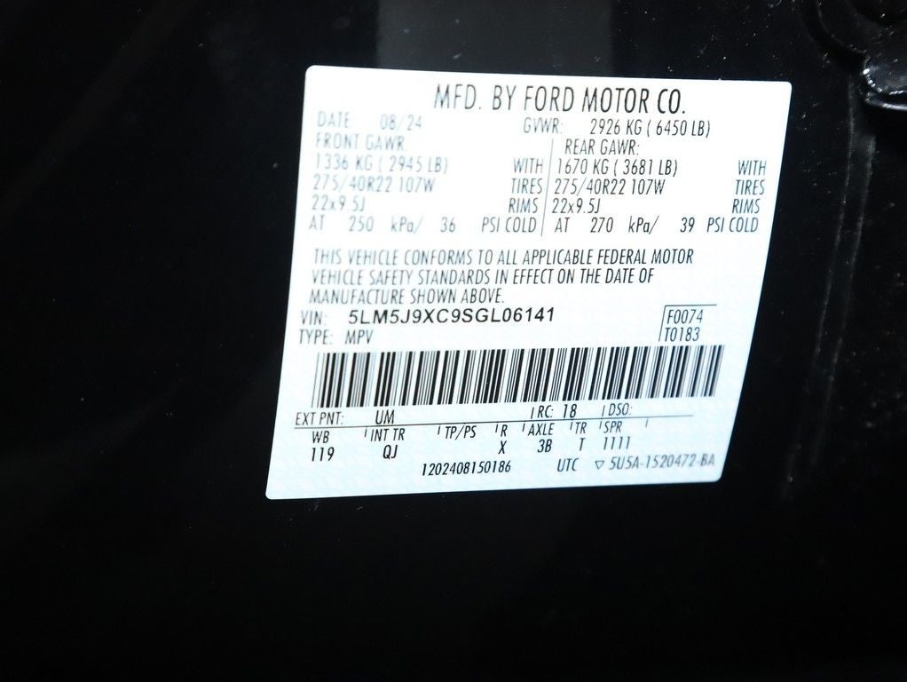 2025 Lincoln Aviator Black Label