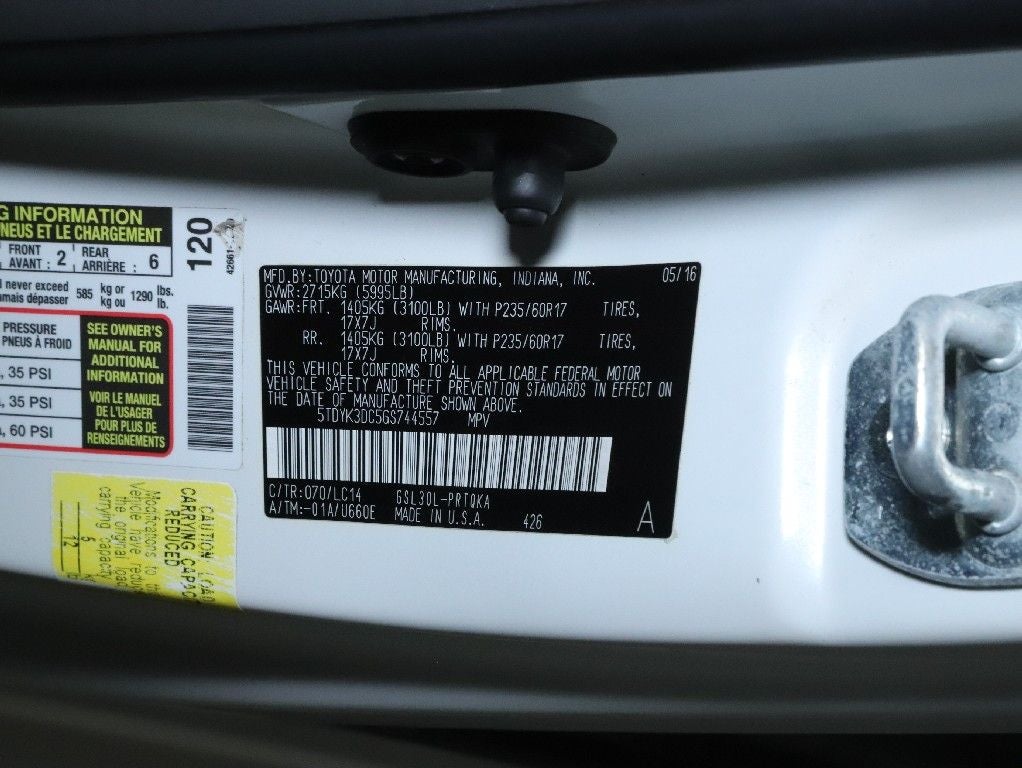 2016 Toyota Sienna XLE Premium 8 Passenger