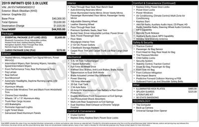 2019 INFINITI Q50 3.0t LUXE