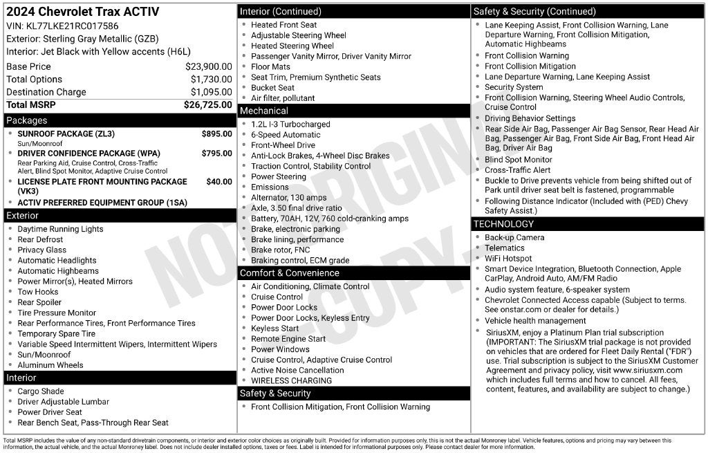 2024 Chevrolet Trax ACTIV