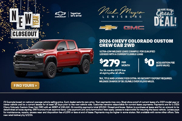 2026 Chevy Colorado Custom Crew