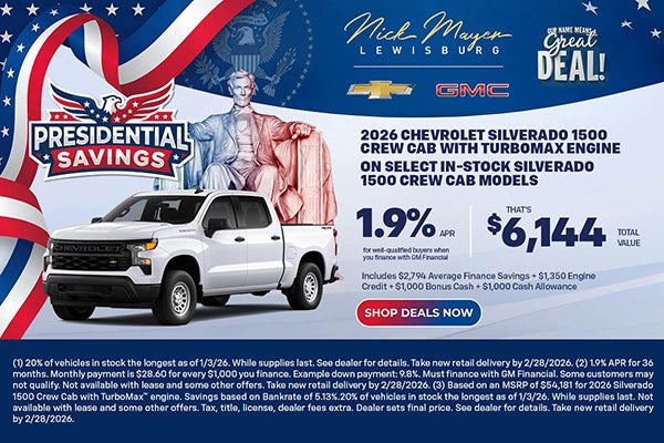 2026 Silverado 1500, Equinox, Equinox EV, and Trailblazer 