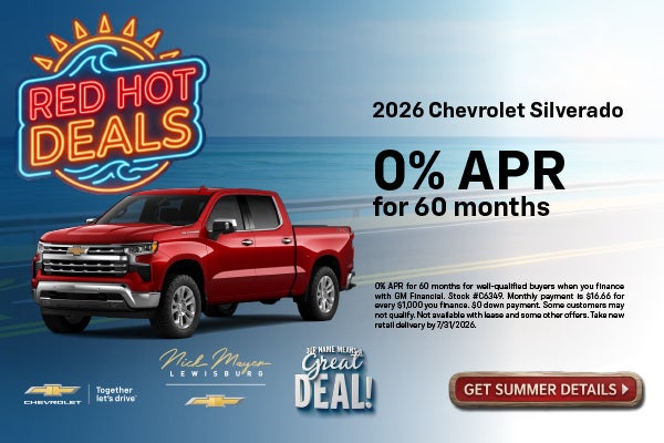 Silverado 1500 0% APR