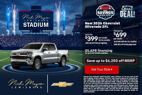 New 2026 Chevrolet Silverado 2FL